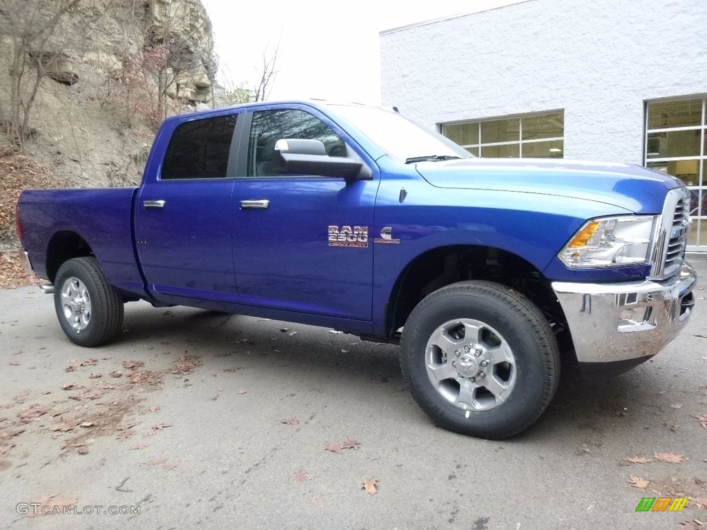 Blue Streak Pearl 2017 Ram 2500 Big Horn Crew Cab 4x4 Exterior Photo #117262129