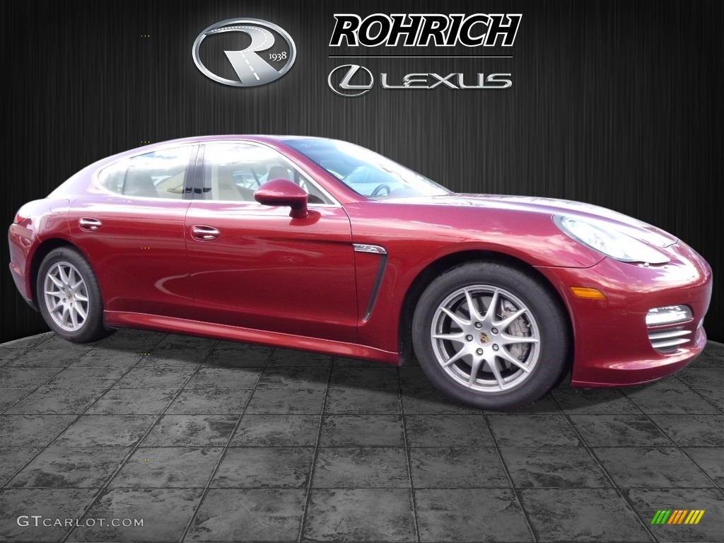 Ruby Red Metallic Porsche Panamera