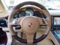 Luxor Beige 2010 Porsche Panamera 4S Steering Wheel
