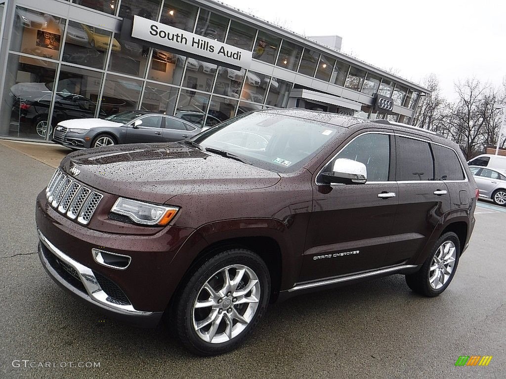 2014 Grand Cherokee Summit 4x4 - Deep Auburn Pearl / Summit Grand Canyon Jeep Brown Natura Leather photo #1