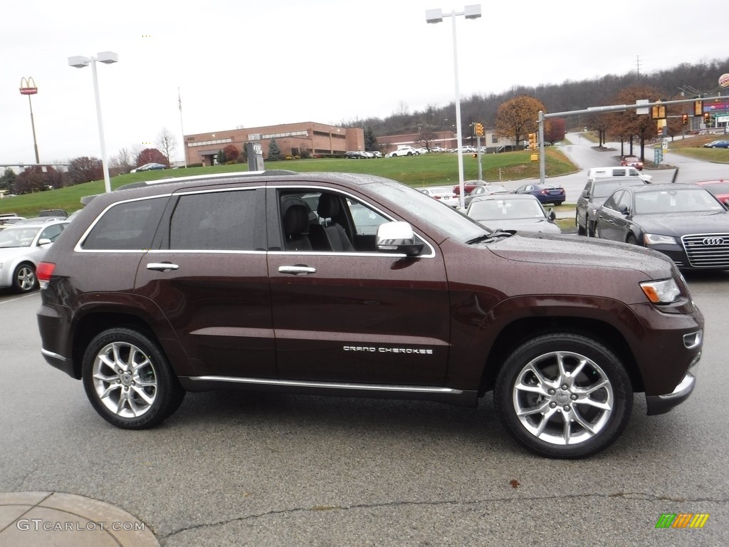 2014 Grand Cherokee Summit 4x4 - Deep Auburn Pearl / Summit Grand Canyon Jeep Brown Natura Leather photo #8