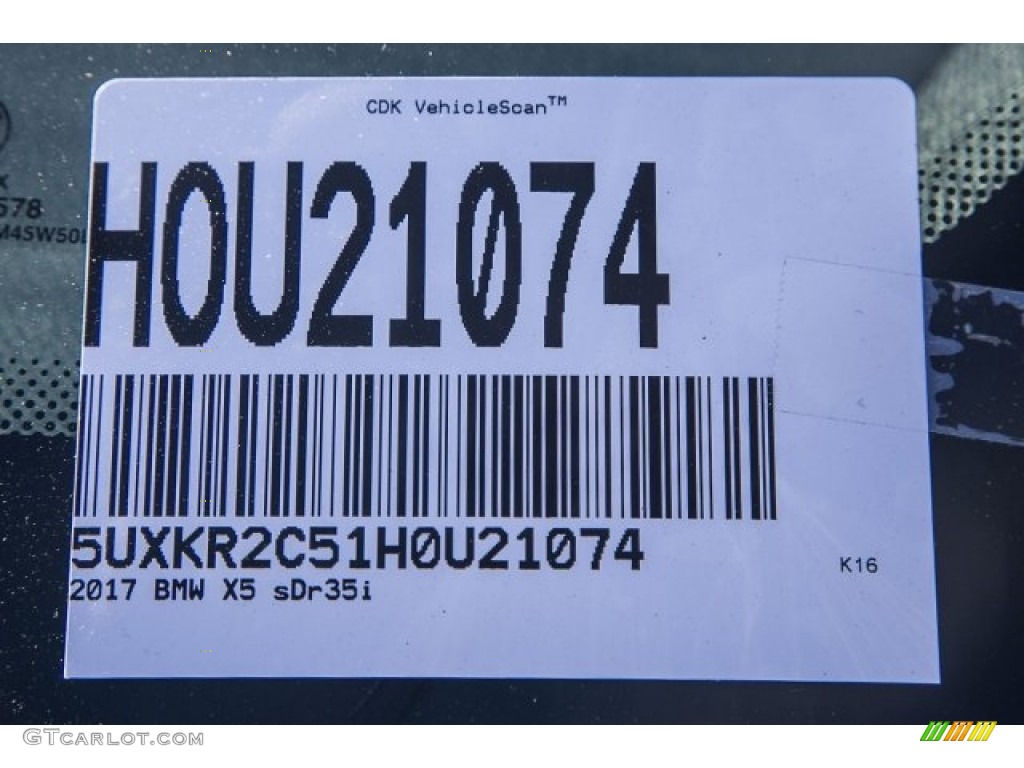 2017 X5 sDrive35i - Dark Graphite Metallic / Black photo #10