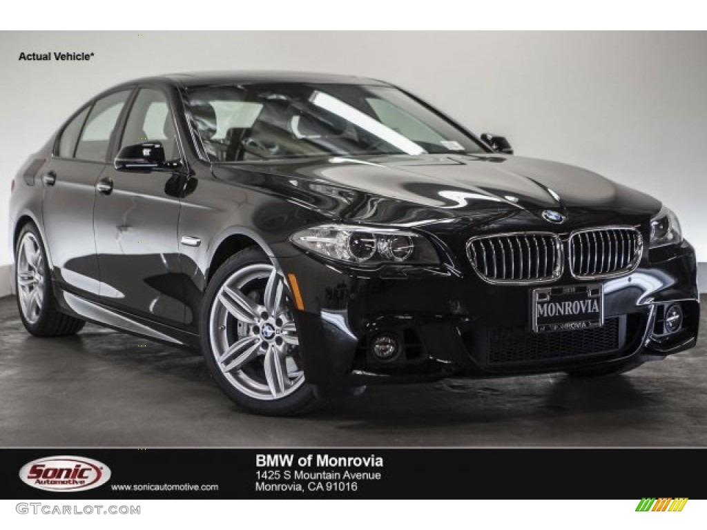 2016 5 Series 535i Sedan - Jet Black / Black photo #1