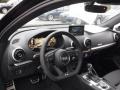 2017 Audi S3 Black/Rock Gray Stitching Interior Dashboard Photo