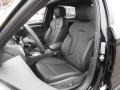 2017 Audi S3 Black/Rock Gray Stitching Interior Front Seat Photo