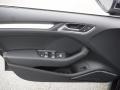 Black/Rock Gray Stitching 2017 Audi S3 2.0T Premium Plus quattro Door Panel