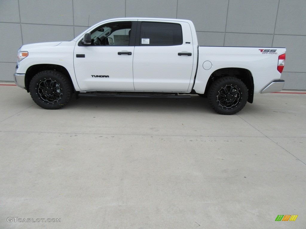 2017 Tundra SR5 CrewMax 4x4 - Super White / Black photo #6