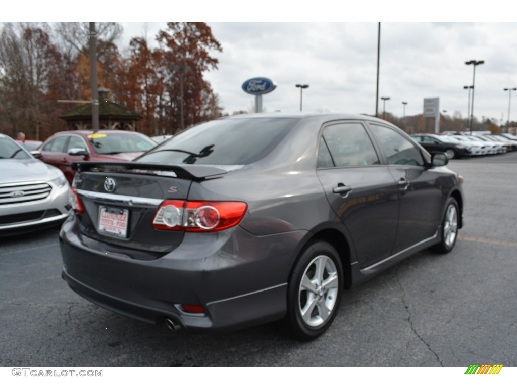 2013 Corolla S - Magnetic Gray Metallic / Dark Charcoal photo #3