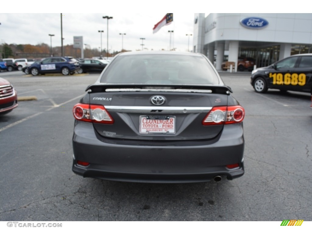 2013 Corolla S - Magnetic Gray Metallic / Dark Charcoal photo #4