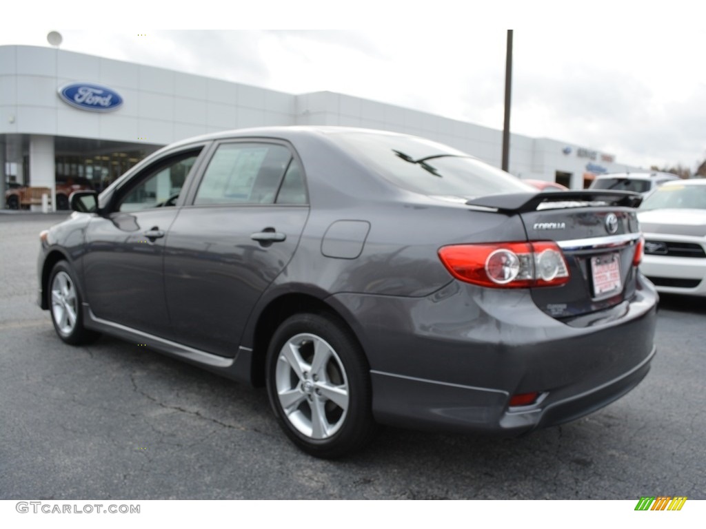 2013 Corolla S - Magnetic Gray Metallic / Dark Charcoal photo #5