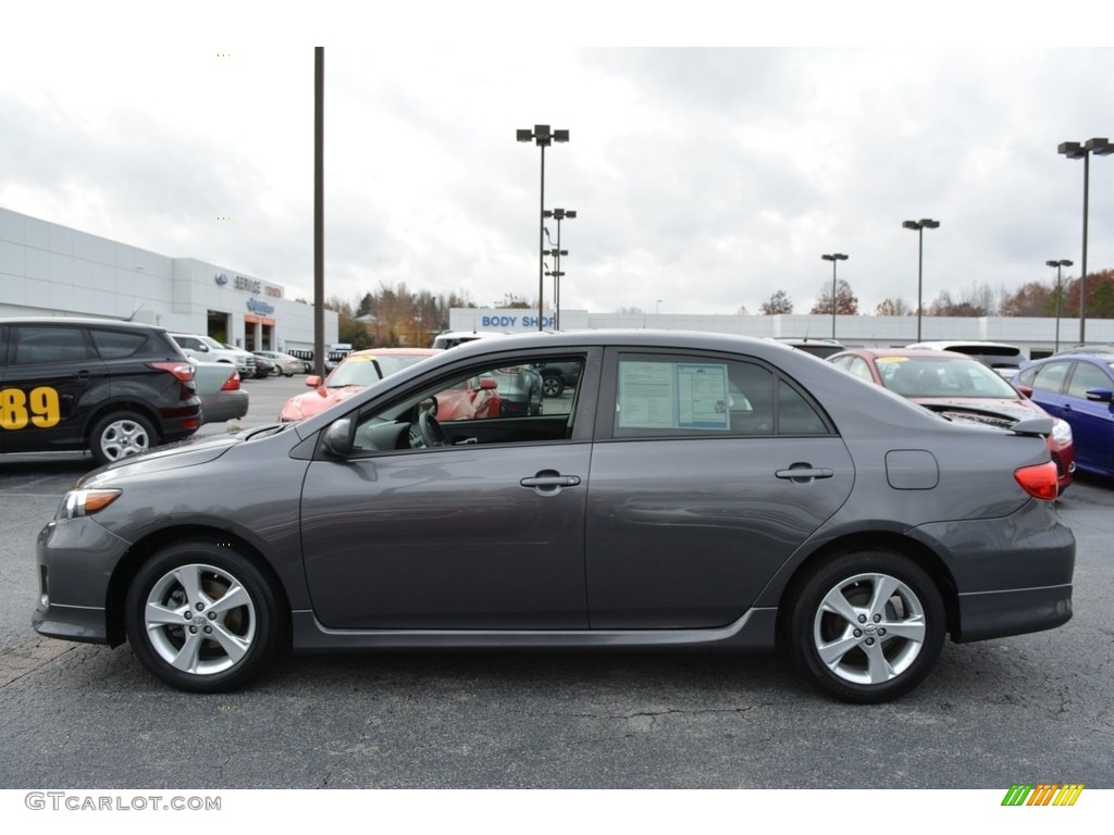 2013 Corolla S - Magnetic Gray Metallic / Dark Charcoal photo #6