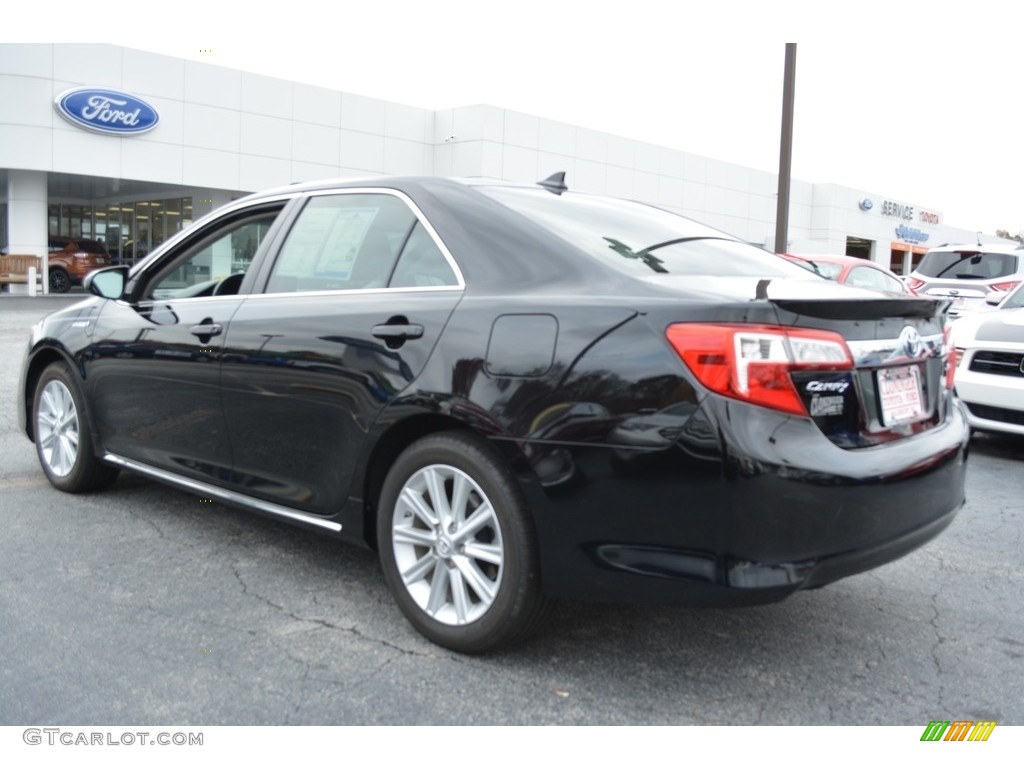 2013 Camry Hybrid XLE - Attitude Black Metallic / Light Gray photo #5