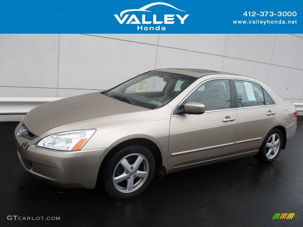2005 Accord EX-L Sedan - Desert Mist Metallic / Ivory photo #1