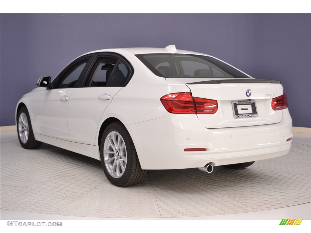 2017 3 Series 320i Sedan - Alpine White / Black photo #4