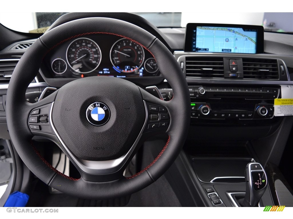 2017 3 Series 330i Sedan - Glacier Silver Metallic / Black photo #14