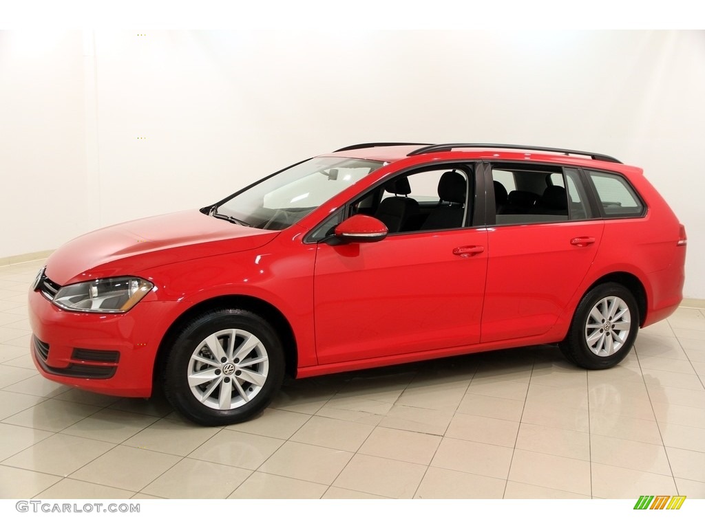 Tornado Red 2016 Volkswagen Golf SportWagen 1.8T S Exterior Photo #117273703