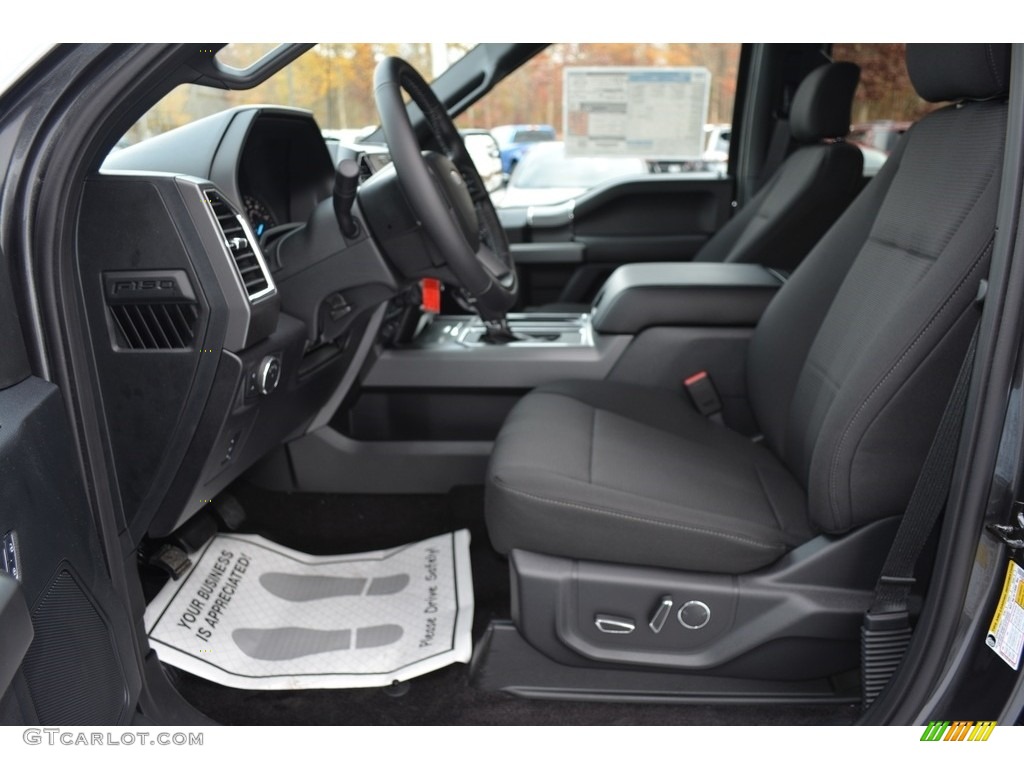 Black Interior 2017 Ford F150 XLT SuperCrew 4x4 Photo #117273763