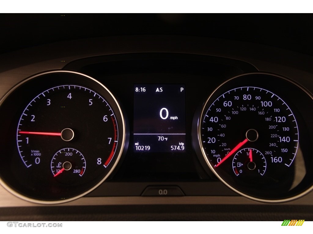 2016 Volkswagen Golf SportWagen 1.8T S Gauges Photo #117273787
