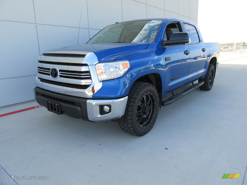 Blazing Blue Pearl 2017 Toyota Tundra SR5 TSS Off-Road CrewMax Exterior Photo #117275068