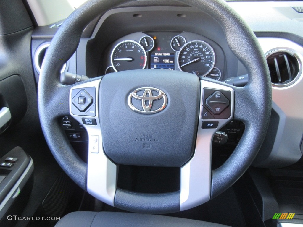 2017 Toyota Tundra SR5 TSS Off-Road CrewMax Graphite Steering Wheel Photo #117275665
