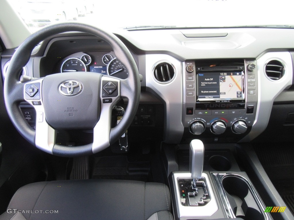2017 Toyota Tundra SR5 TSS Off-Road CrewMax Graphite Dashboard Photo #117276334