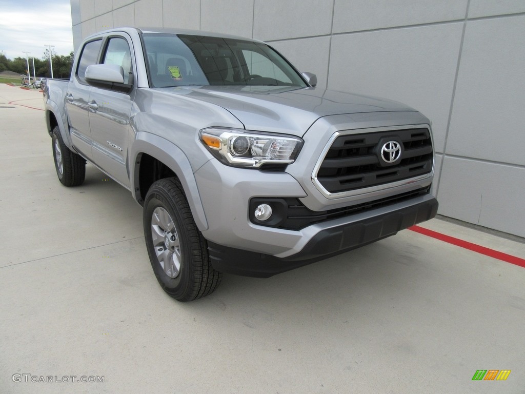 Silver Sky Metallic 2017 Toyota Tacoma SR5 Double Cab Exterior Photo #117277371