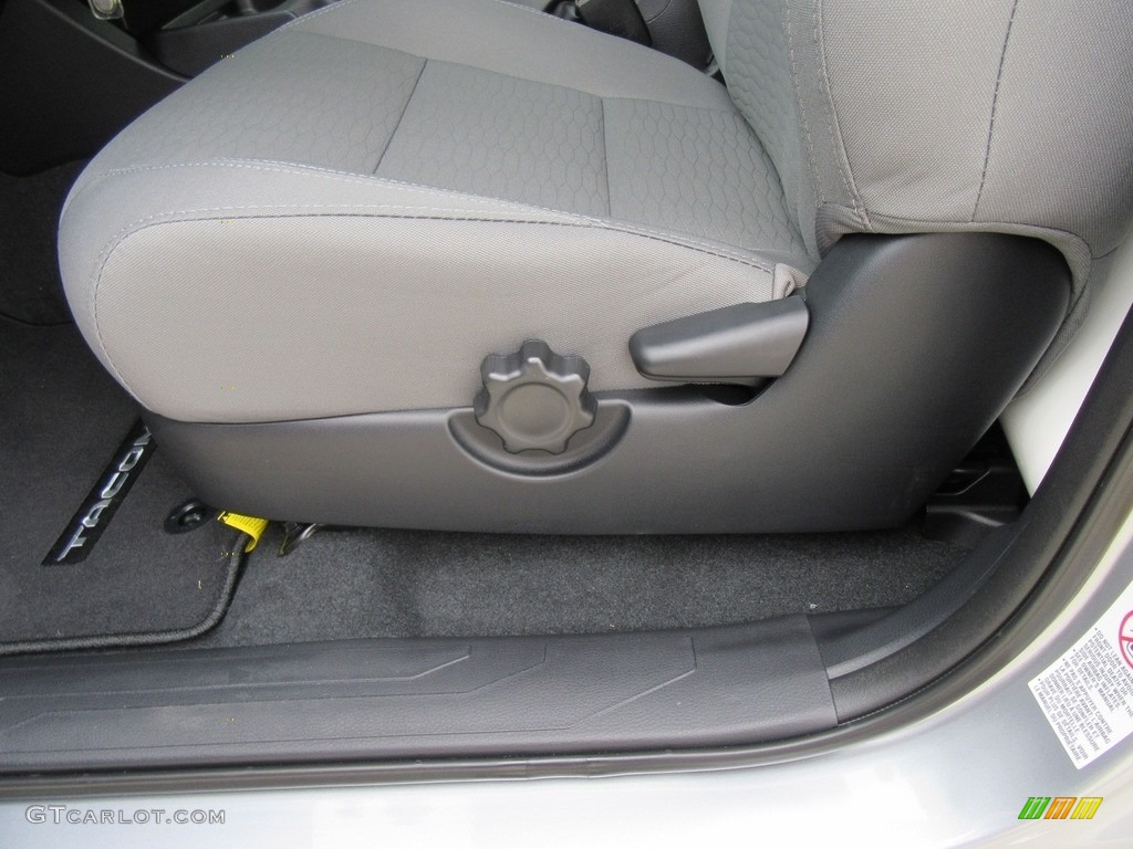 Cement Gray Interior 2017 Toyota Tacoma SR5 Double Cab Photo #117277882