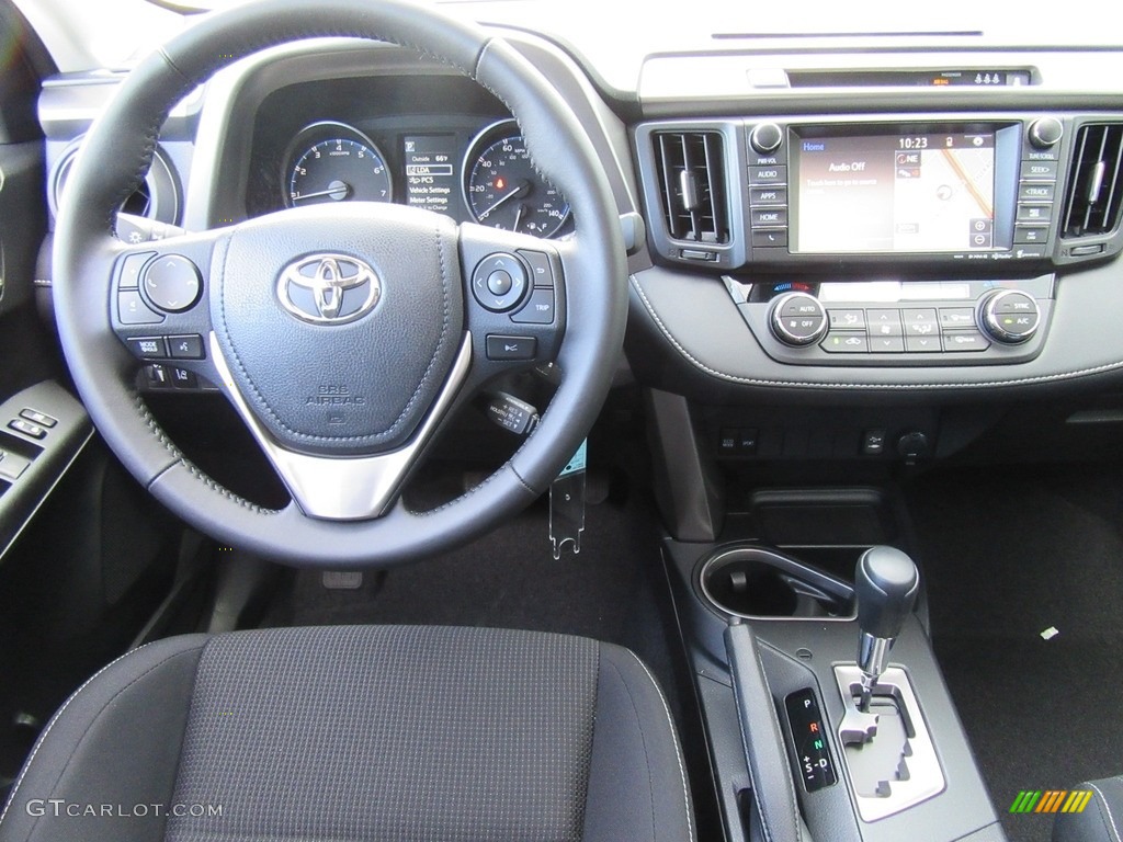 2017 Toyota RAV4 XLE Black Dashboard Photo #117278773