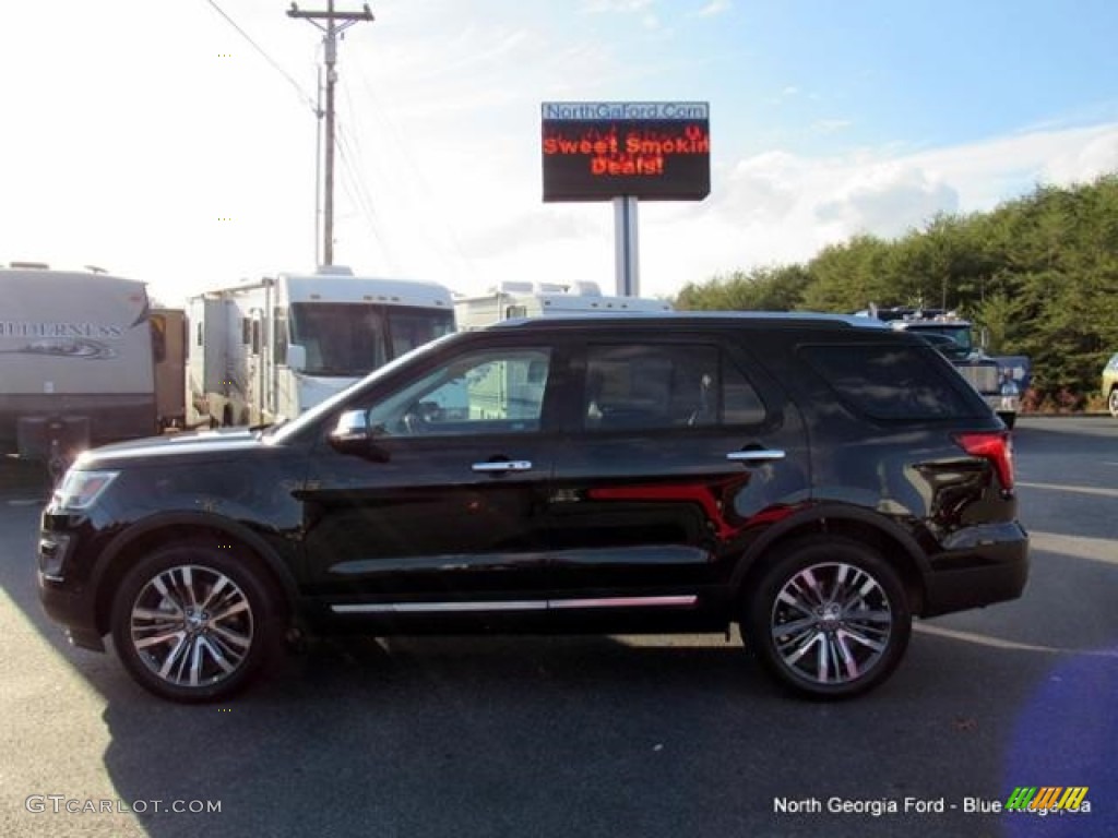 2017 Explorer Platinum 4WD - Shadow Black / Medium Soft Ceramic photo #2