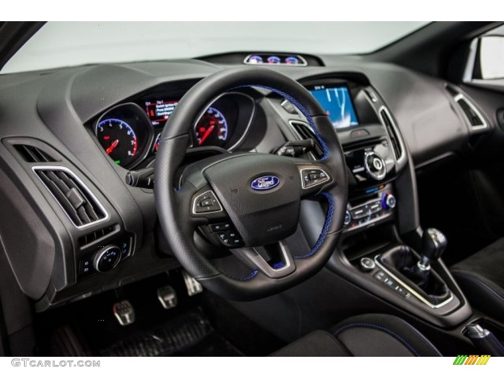 2016 Ford Focus RS Charcoal Black Recaro RS logo Dashboard Photo #117282286