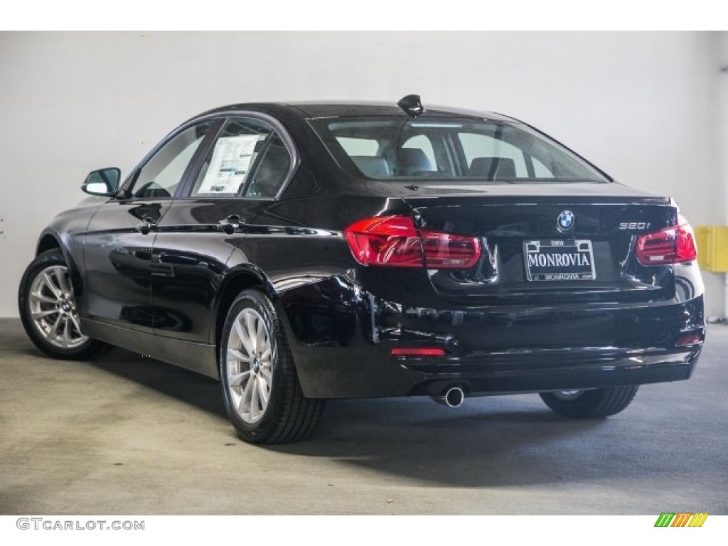 2017 3 Series 320i Sedan - Jet Black / Black photo #3