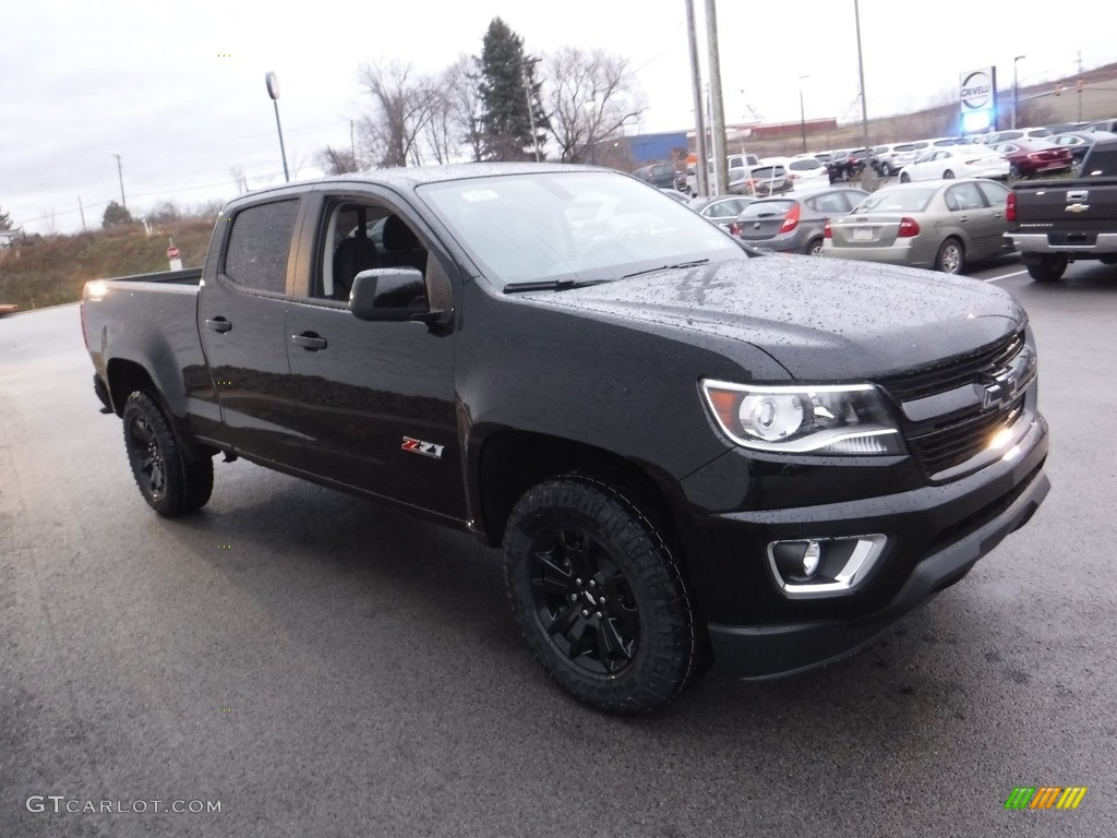 Black 2017 Chevrolet Colorado Z71 Crew Cab 4x4 Exterior Photo #117283783