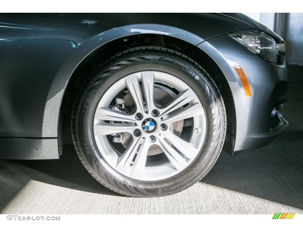 2017 3 Series 330i Sedan - Mineral Grey Metallic / Black photo #9