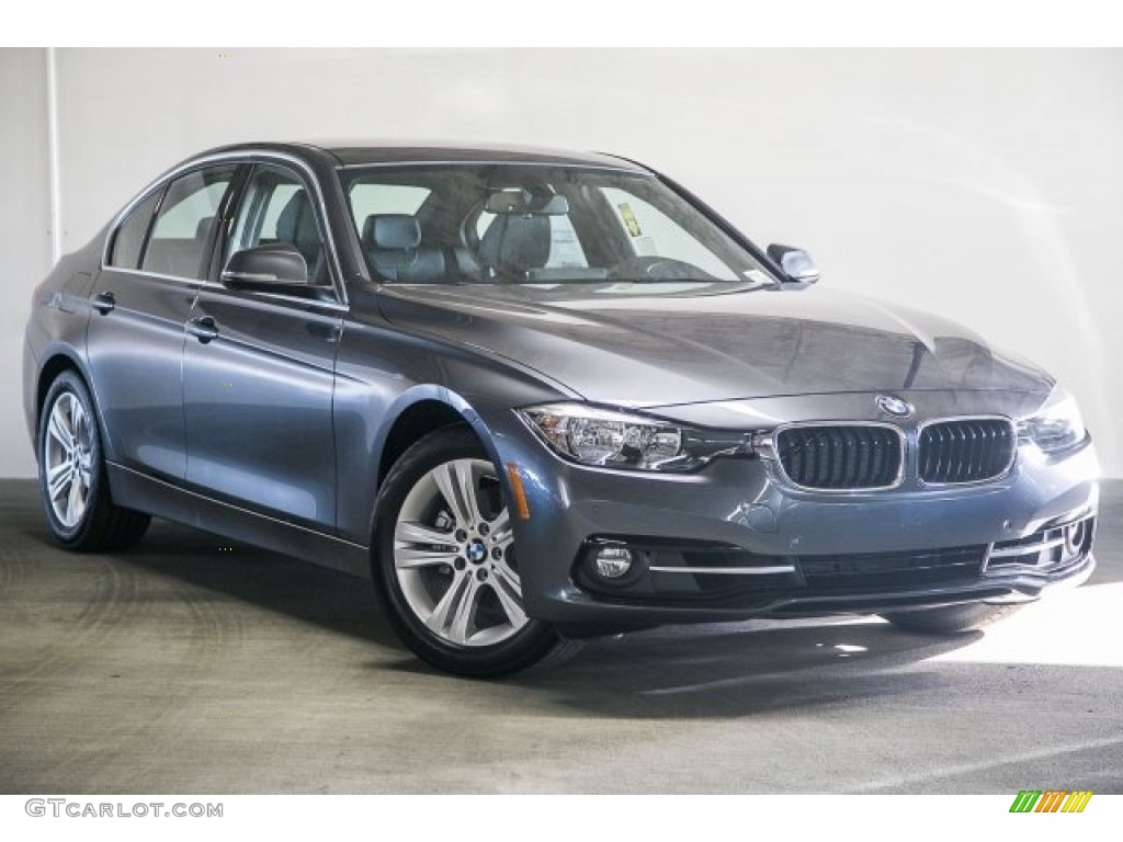 2017 3 Series 330i Sedan - Mineral Grey Metallic / Black photo #12