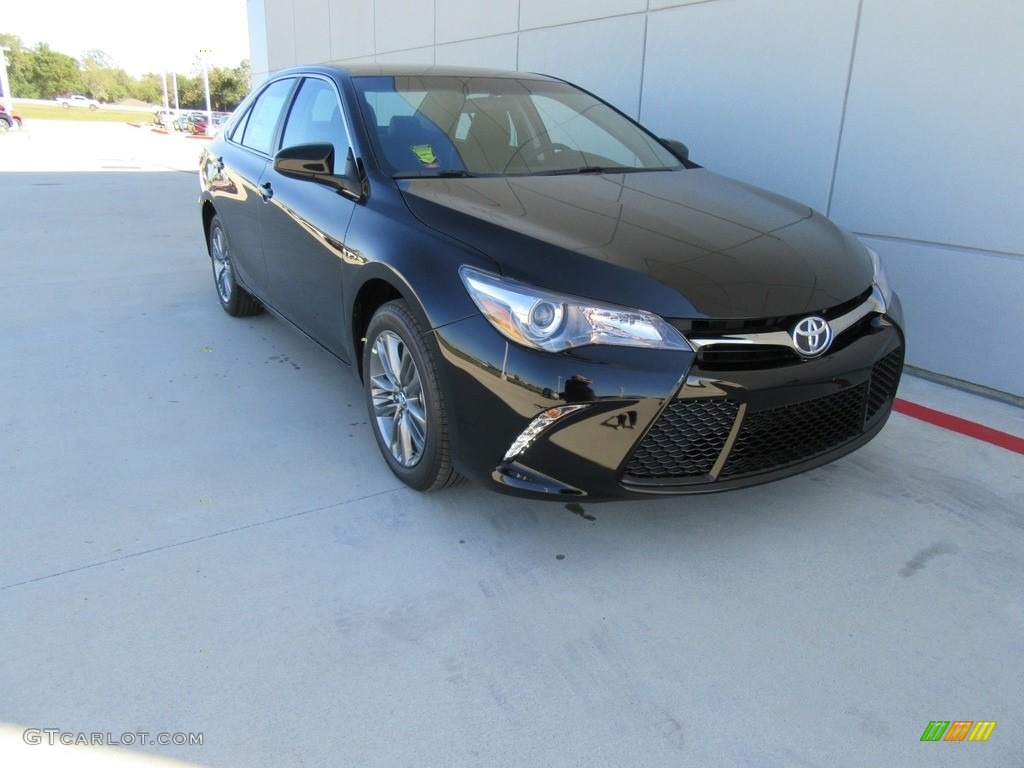 2017 Midnight Black Metallic Toyota Camry Se 117265518 Gtcarlot 2017 Camry Se Midnight Black Metallic Photo 1
