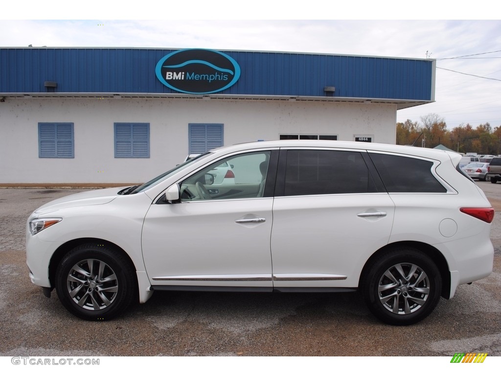 2013 JX 35 AWD - Moonlight White / Wheat photo #2