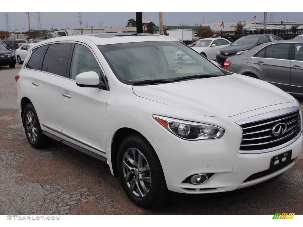 2013 JX 35 AWD - Moonlight White / Wheat photo #7