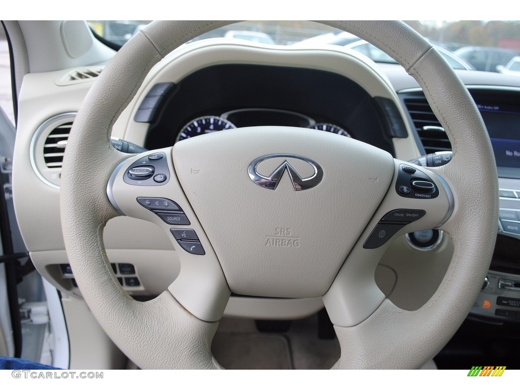 2013 JX 35 AWD - Moonlight White / Wheat photo #13