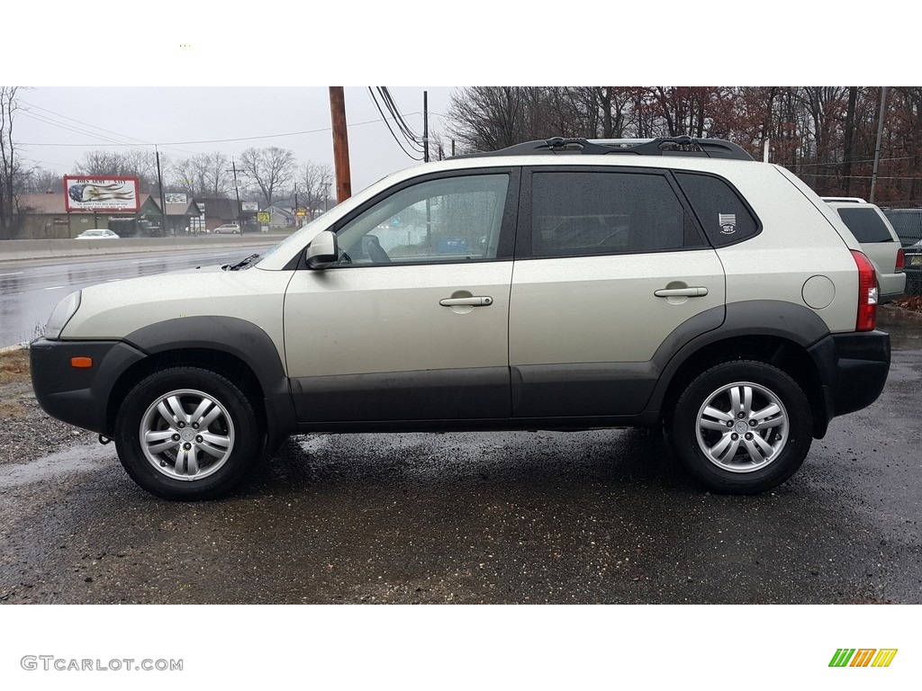 2008 Tucson SE 4WD - Platinum Silver / Beige photo #4