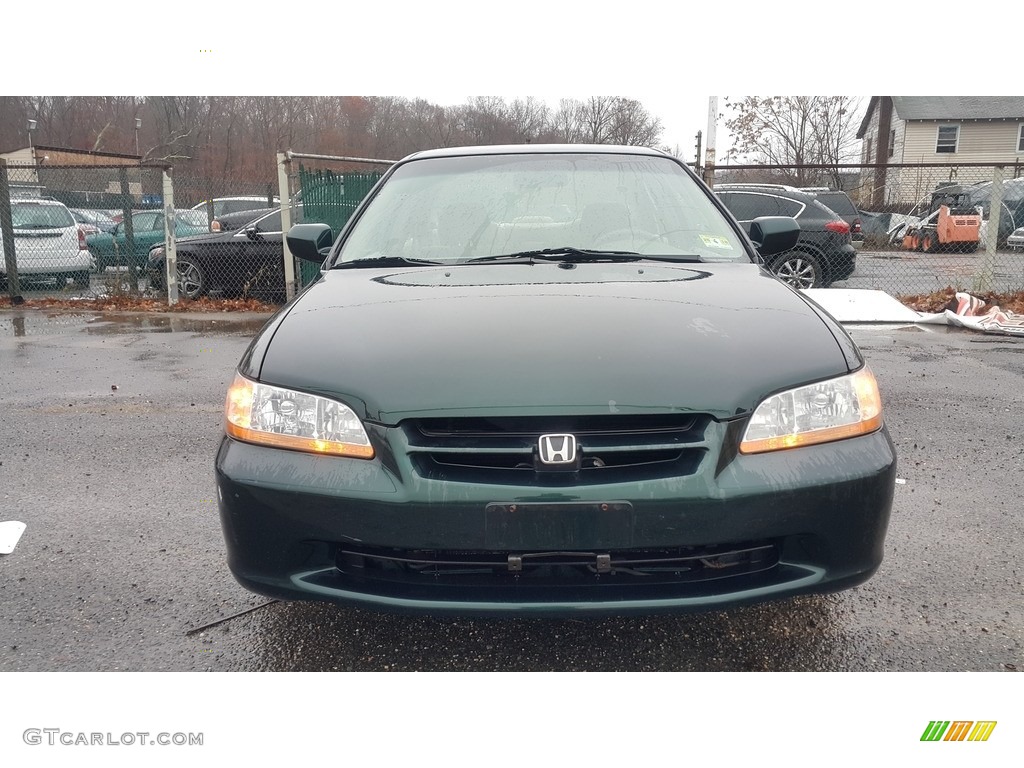 2000 Accord LX Sedan - Dark Emerald Pearl / Ivory photo #2