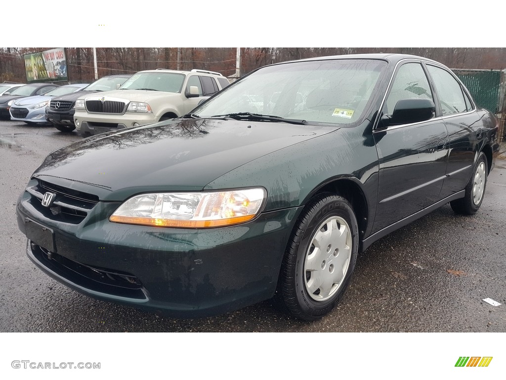 2000 Accord LX Sedan - Dark Emerald Pearl / Ivory photo #3