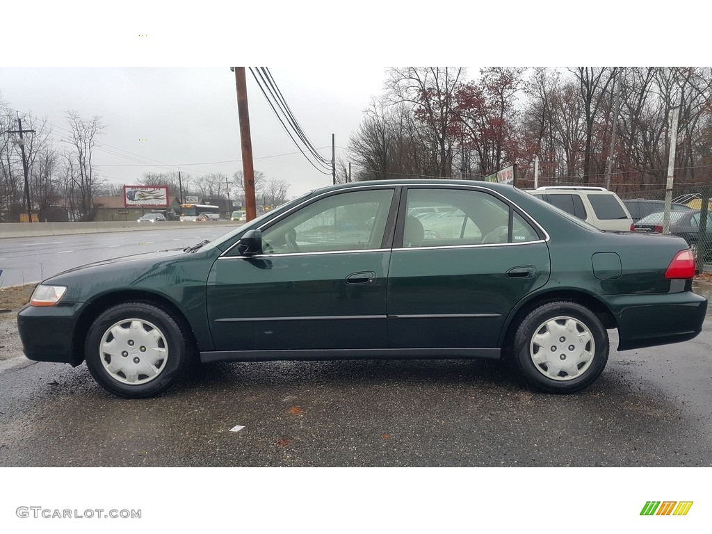2000 Accord LX Sedan - Dark Emerald Pearl / Ivory photo #4