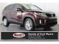 2015 Remington Red Kia Sorento LX  photo #1