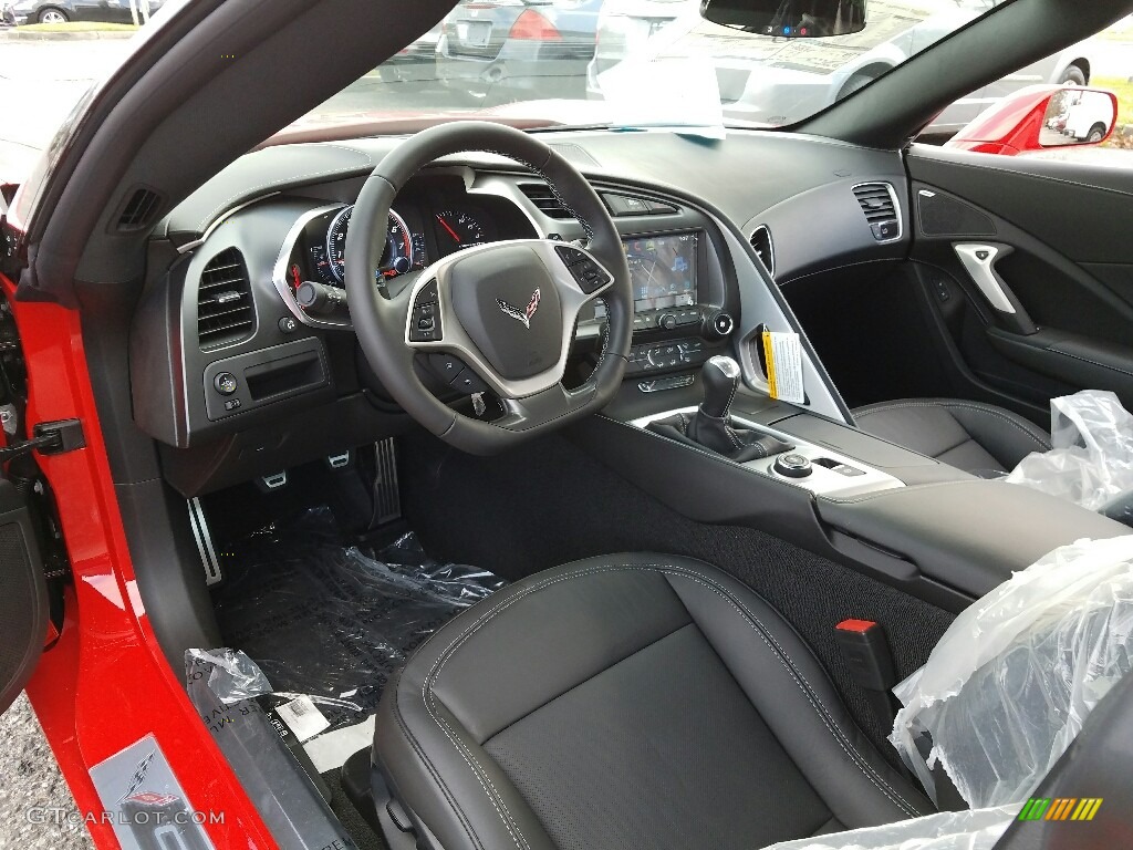 Jet Black Interior 2017 Chevrolet Corvette Stingray Coupe Photo #117292554