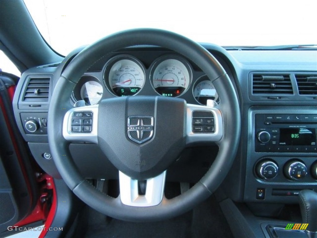 2012 Challenger R/T Classic - Redline 3 Coat Pearl / Dark Slate Gray photo #35