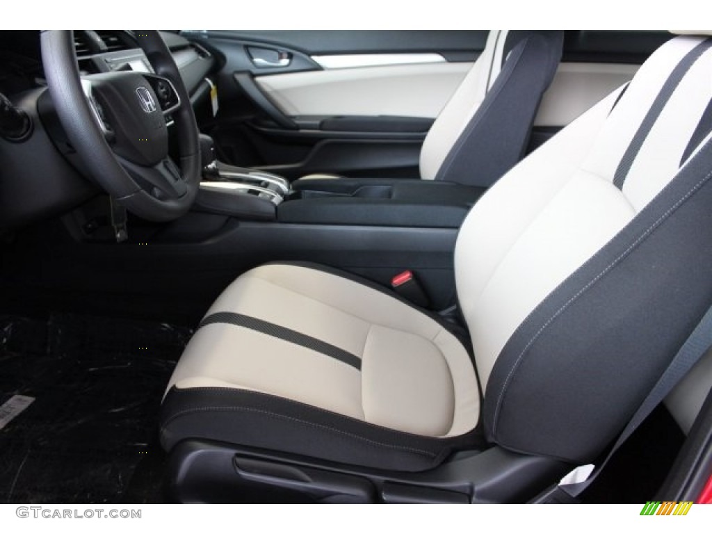 Black/Ivory Interior 2017 Honda Civic LX Coupe Photo #117295218