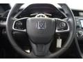 Black/Ivory 2017 Honda Civic LX Coupe Steering Wheel