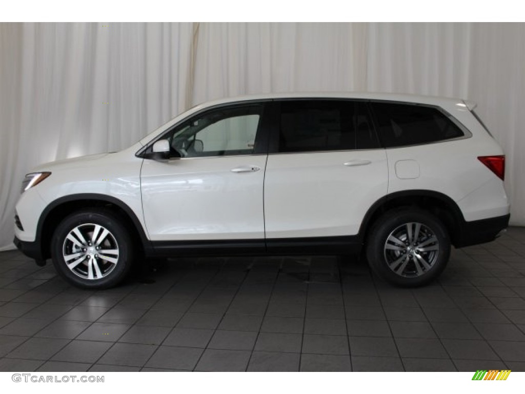 White Diamond Pearl 2017 Honda Pilot EX-L AWD Exterior Photo #117295542