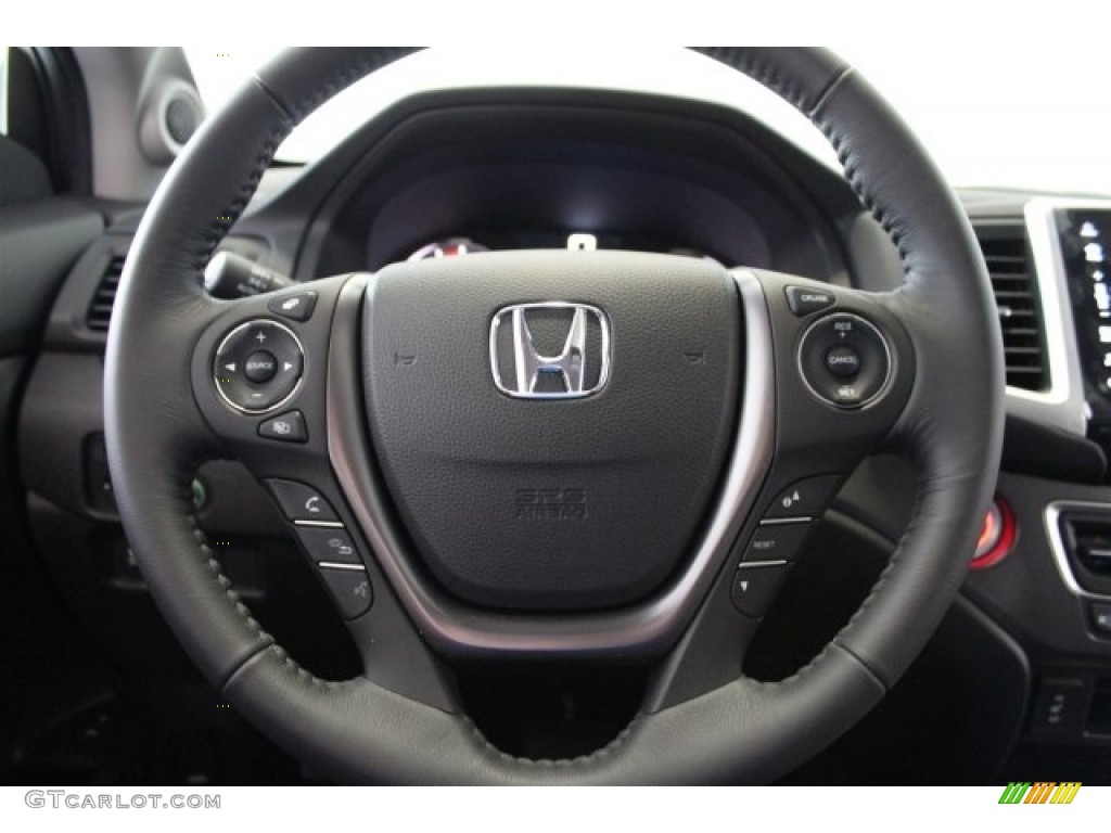 2017 Honda Pilot EX-L AWD Black Steering Wheel Photo #117295653