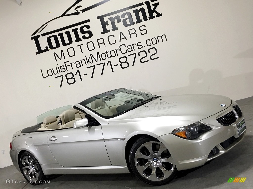 2007 6 Series 650i Convertible - Mineral Silver Metallic / Cream Beige photo #2